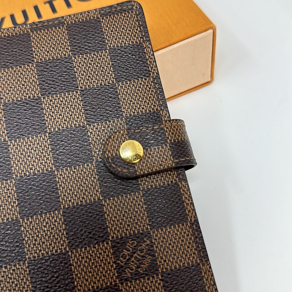 💯 Authentic Louis Vuitton Damier Ebene Agenda PM - Picture 5 of 13
